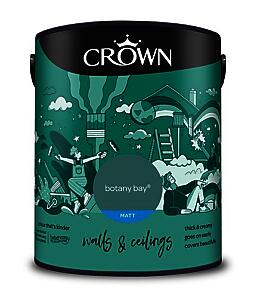 Crown Paints Matt Botany Bay 5L