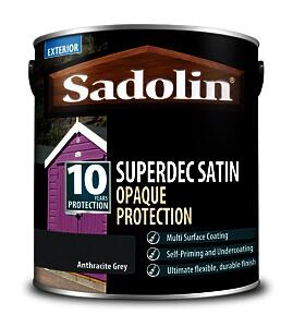 Sadolin Superdec Opaque Wood Protection 2.5 Litre - Anthracite Grey