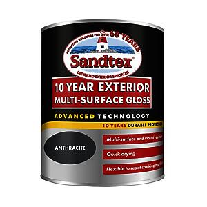 Sandtex 10Yr Ms Gls Anthr 750Ml