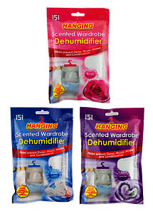151 Hanging Wardrobe Dehumidifiers | Various Scented Fragrances