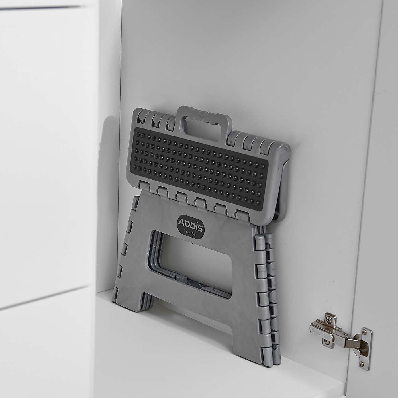 Addis Folding Step Stool Grey 23cm High