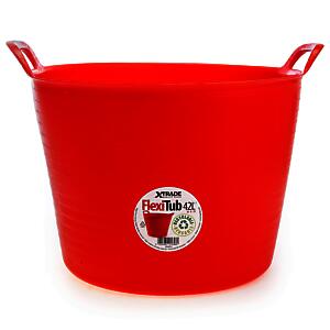 100% Recyc Flexi-Tub 42L Red