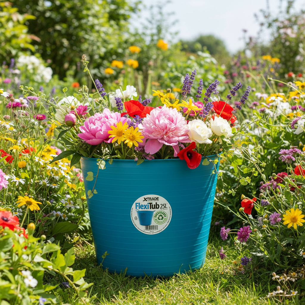 X-Trade 100% Recyclable Flexi-Tub 25L Blue