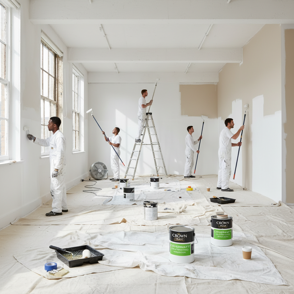 Crown Trade Covermatt Obliterating Emulsion 5 Litre WHITE