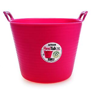 100% Recyc Flexi-Tub 25L Pink