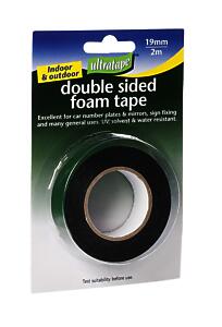 Utape Black Foam Tape 19Mm X 2M