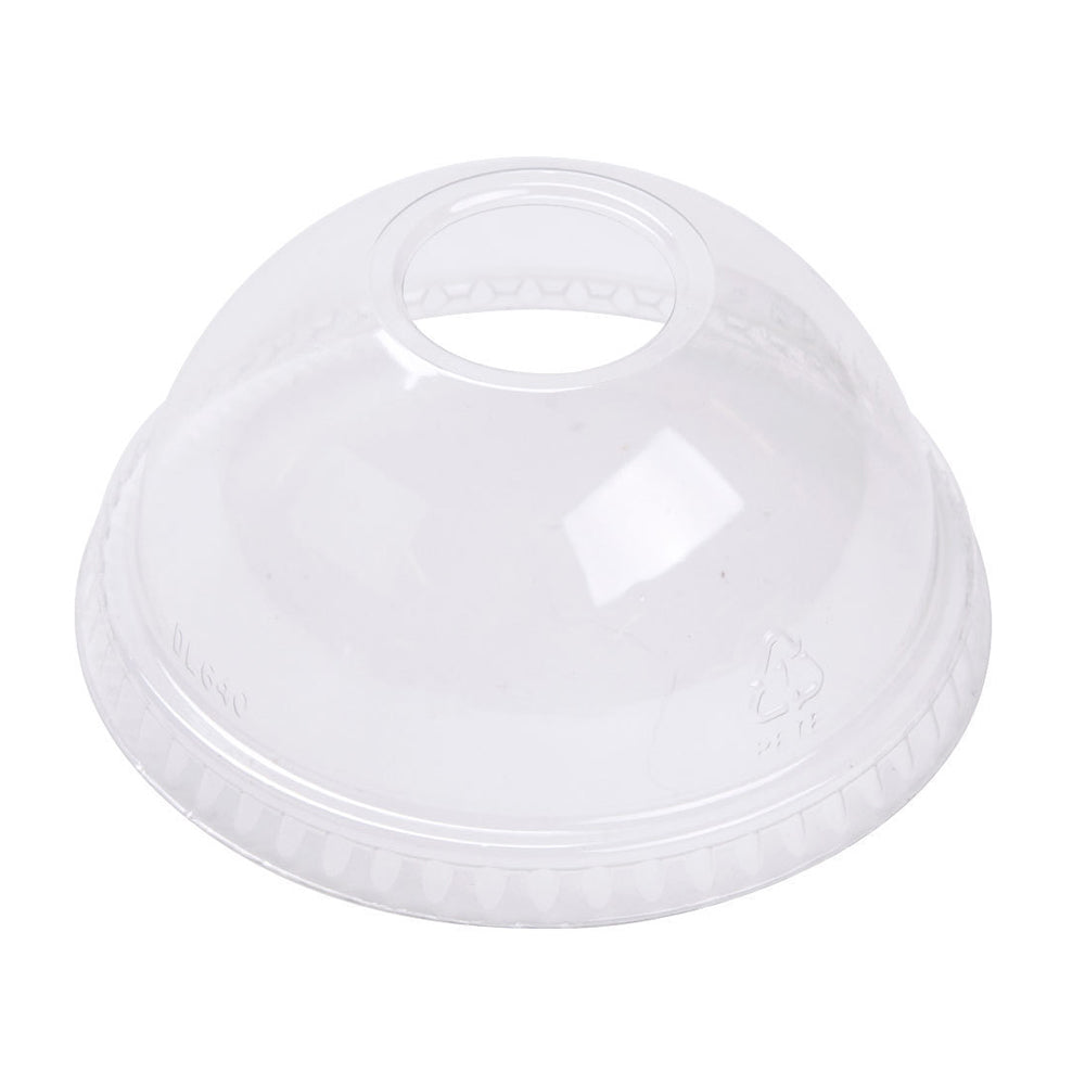 Belgravia Disposables 12oz Plastic Smoothie Lids Domed