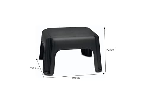 Addis Step Stool 25cm High Black