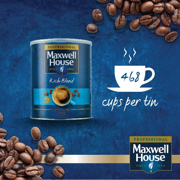 Maxwell House Rich Instant Coffee 750g Tin