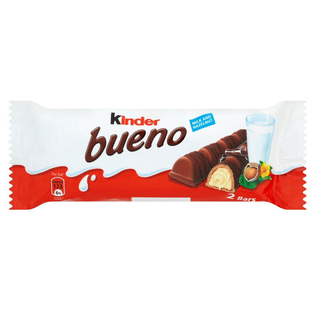 Kinder Bueno Milk Chocolate Twin Bars (Pack of 30)
