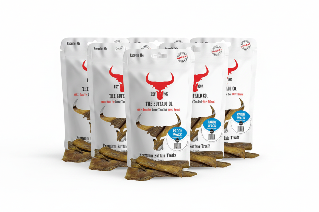 The Buffalo Co Paddywack | 100% Natural Grass-Fed Dog Treats | 1 x 100g