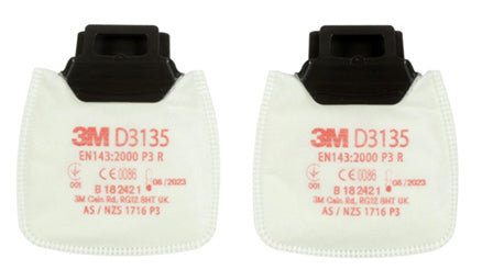 3M D3135 Secure Click P3 R Filter White Pack 20's