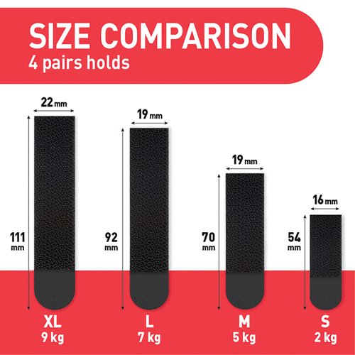Command Picture Hanging Strips 4 Pairs Black Large (Pack of 8) 7100337186