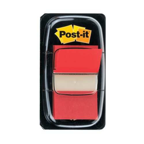 Post-it Index Tabs 25mm Red (600 Pack) 680-1