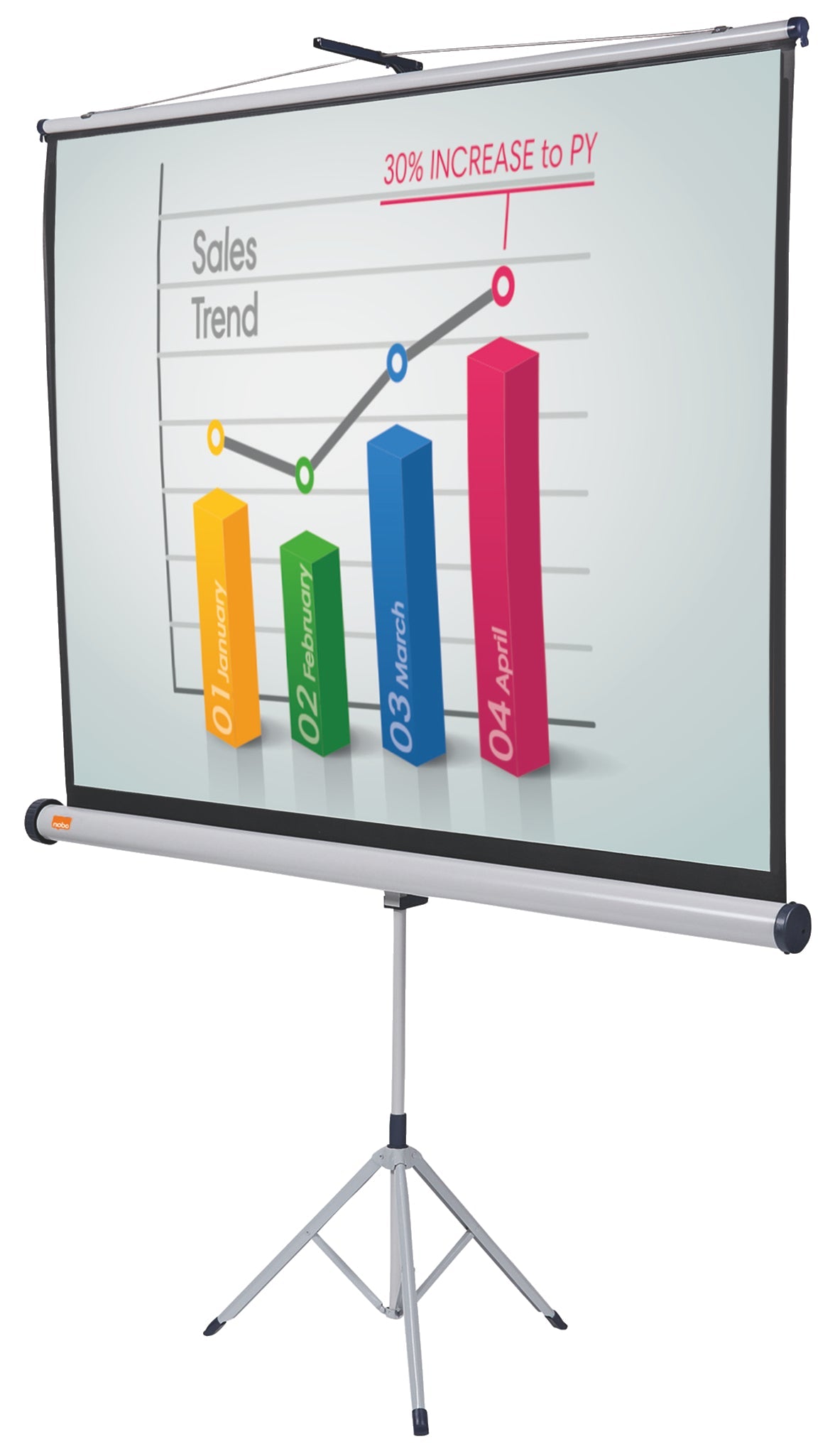 Nobo Tripod Widescreen Projection Screen 1500x1000mm 1902395W