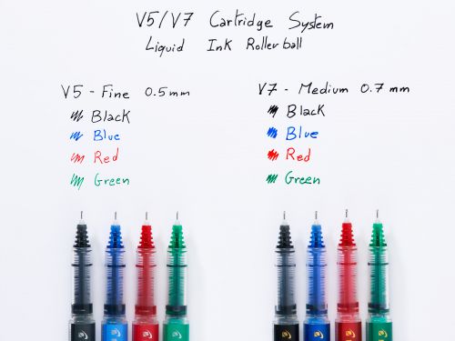 Pilot V5 Cartridge Rollerball Pen Fine Line Black (10 Pack) 4902505442780