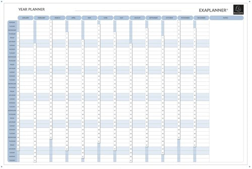 Exacompta Magnetic Perpetual Year Planner (Comes with magnets, magnet strips, pens and box) 56153E