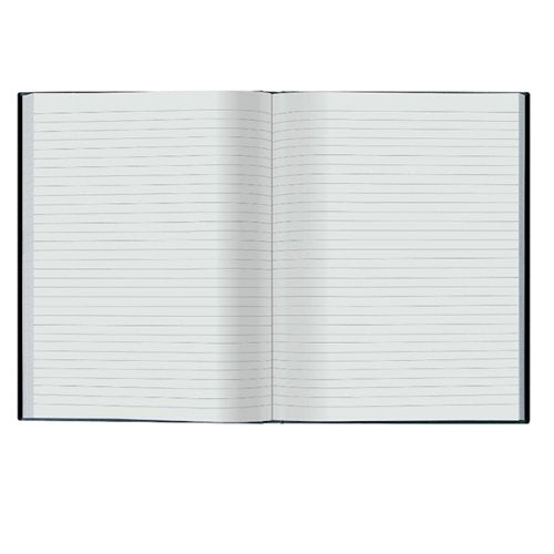 Ideal A4 Cashbook Casebound Feint 384 Pages Black 6448