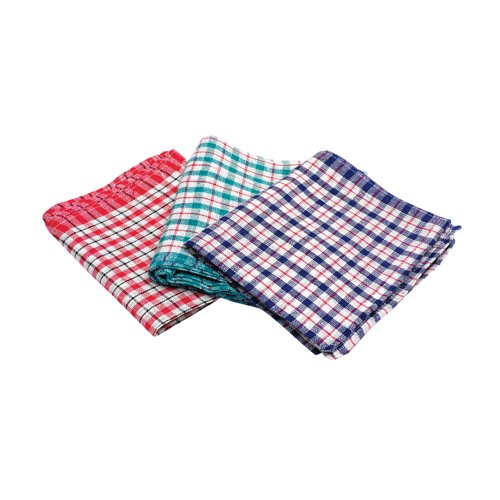 MyCafe Tea Towels 480x710mm Assorted Check Design Pack of 10 CPD02228