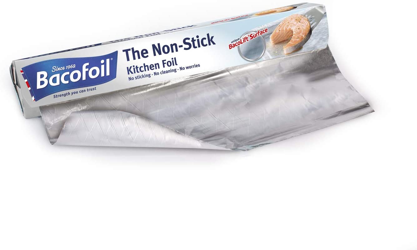 Bacofoil Kitchen, Non-stick Kitchen Foil 300mm x 5m (3 Pack Bundle)