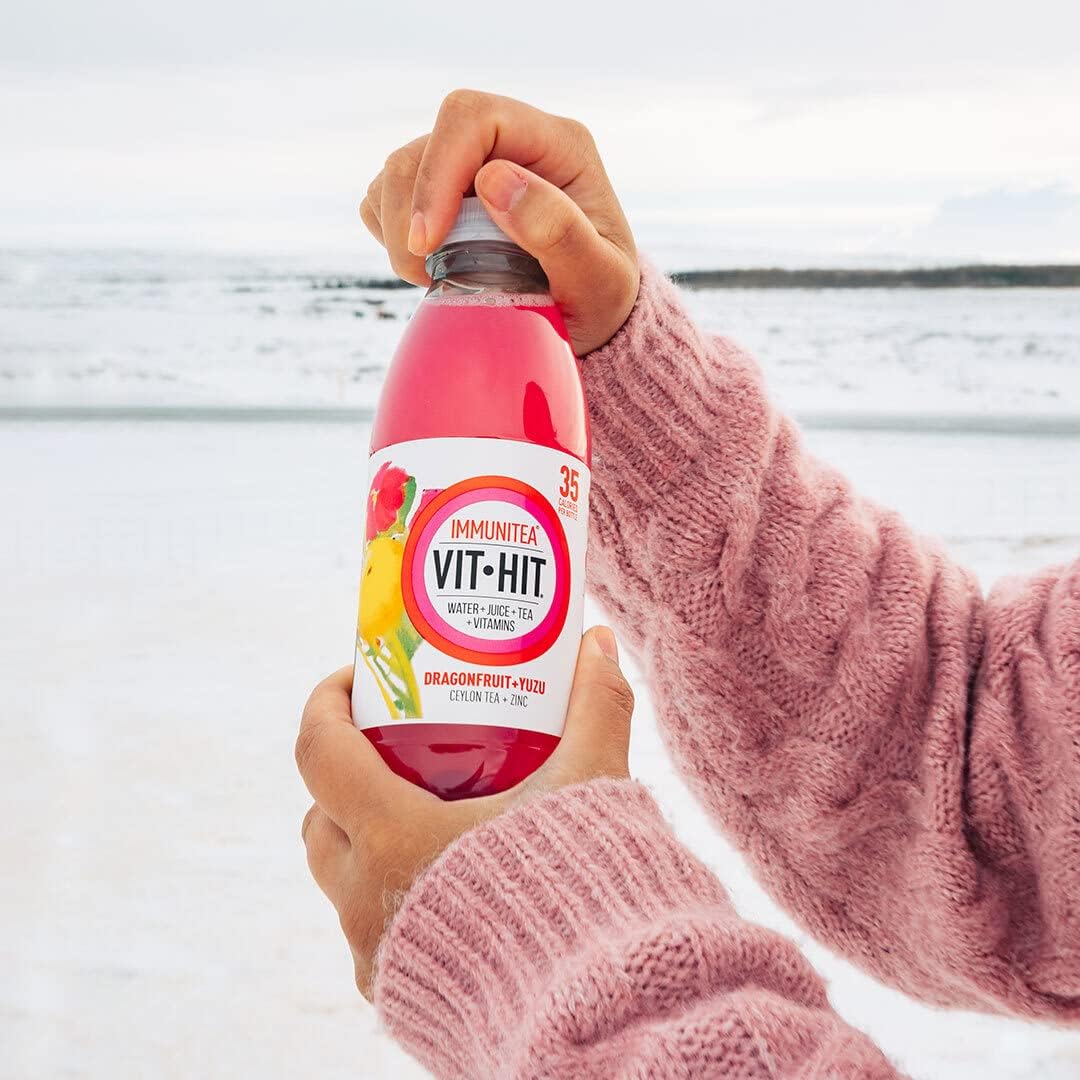 VIT HIT Immunitea, Dragonfruit & Yuzo 12 x 500ml