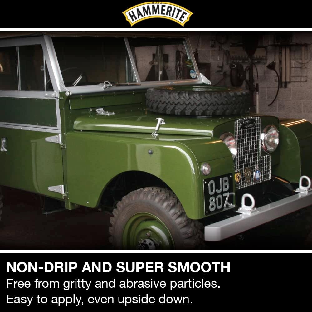 Hammerite Stone Chip Shield Underbody Black Metal Paint 600Ml Aerosol