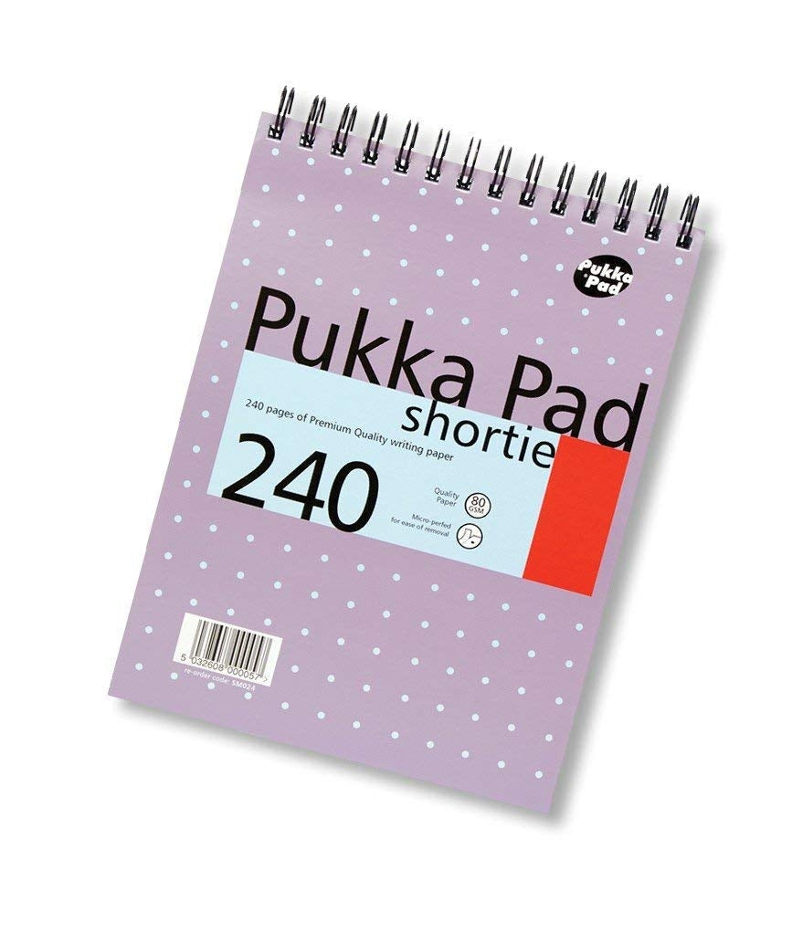 Pukka Pads A5 Shortie Wirebound Writing Pad 80gsm