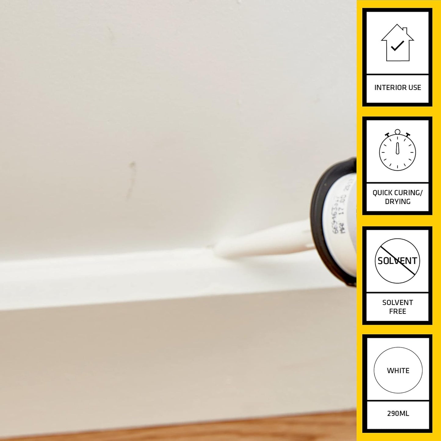 Everbuild FLEX-EBD Flexible Decorators Filler, White, 3 x 290ml