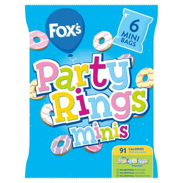 Fox's Mini Party Rings Biscuits | 40 x 21g Packets
