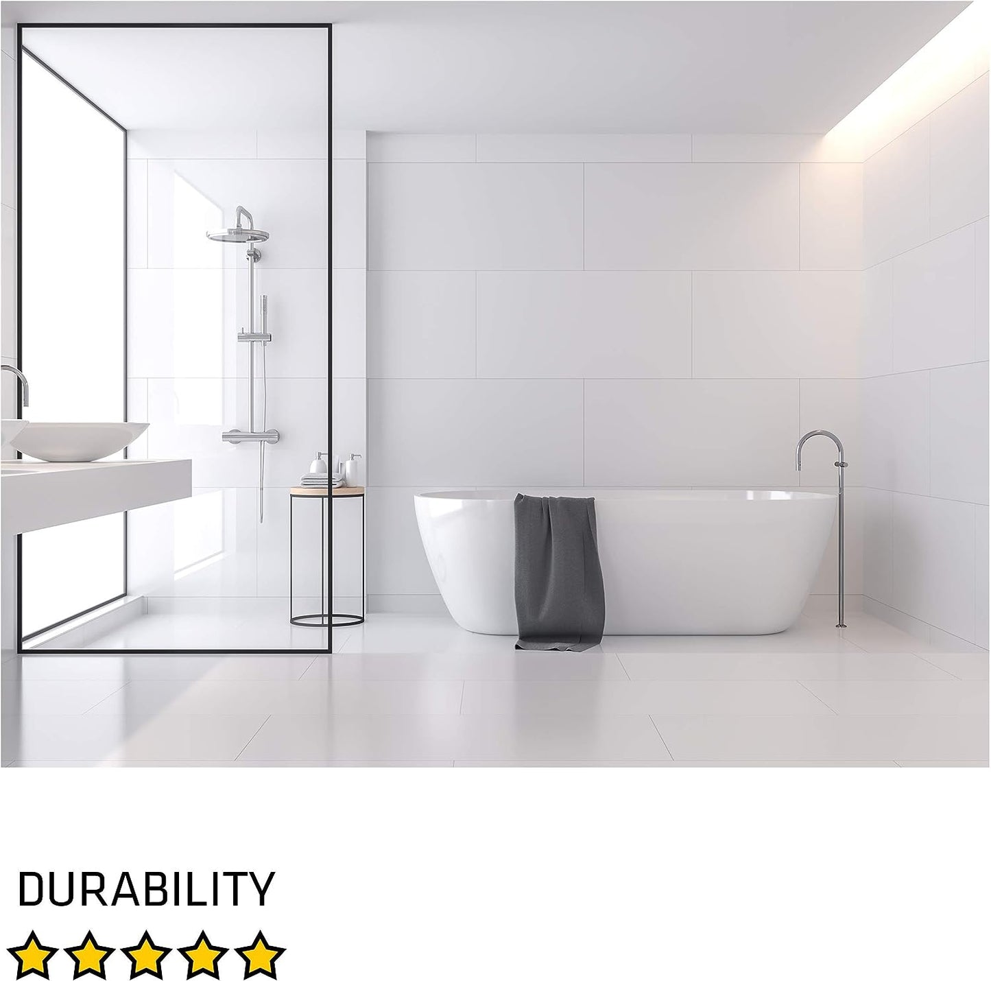 Everbuild Forever White Grout Reviver with Mould Shield, Arctic White, 200 ml