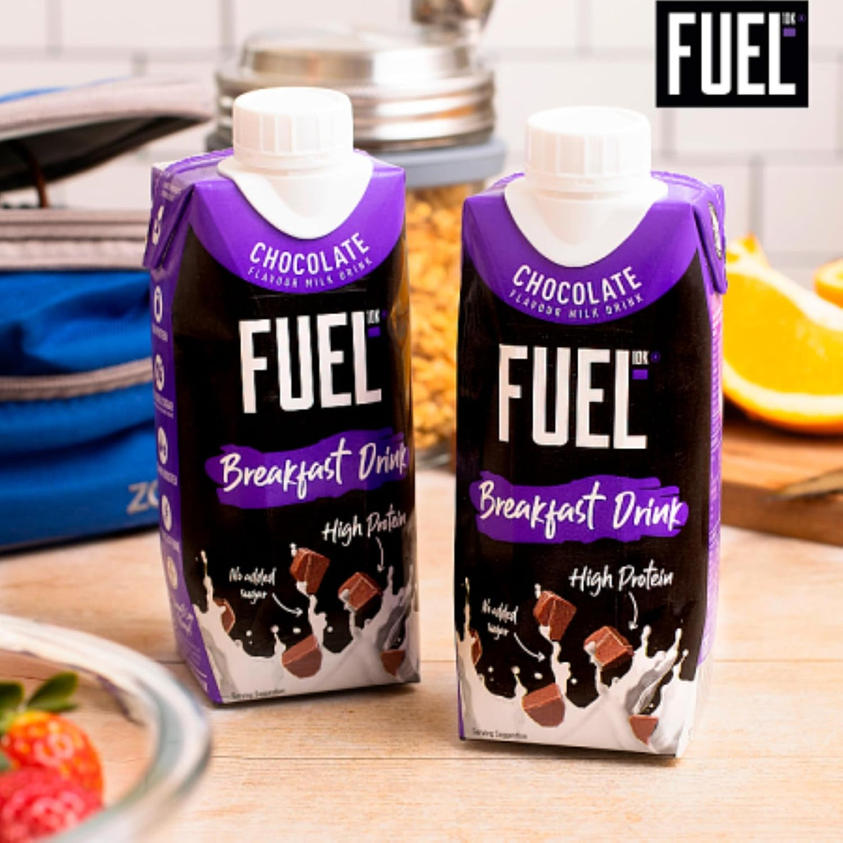 Fuel 10K Chocolate High Protein Breakfast Drink 8x330ml