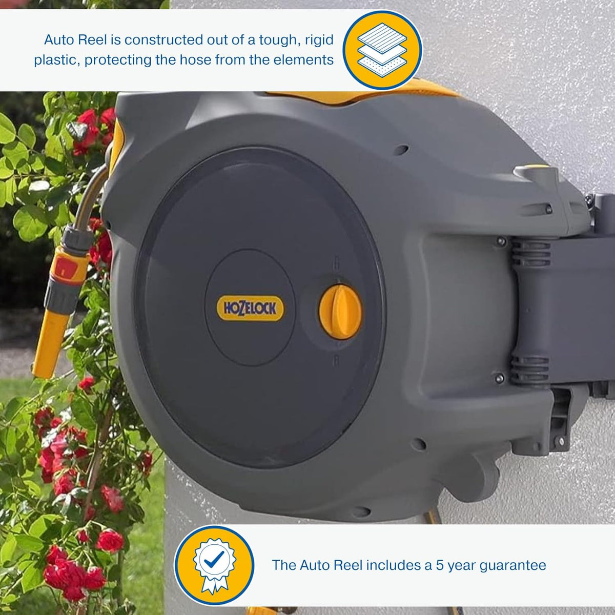 Hozelock - Auto Reel Wall-Mounted 40M 2595R8000