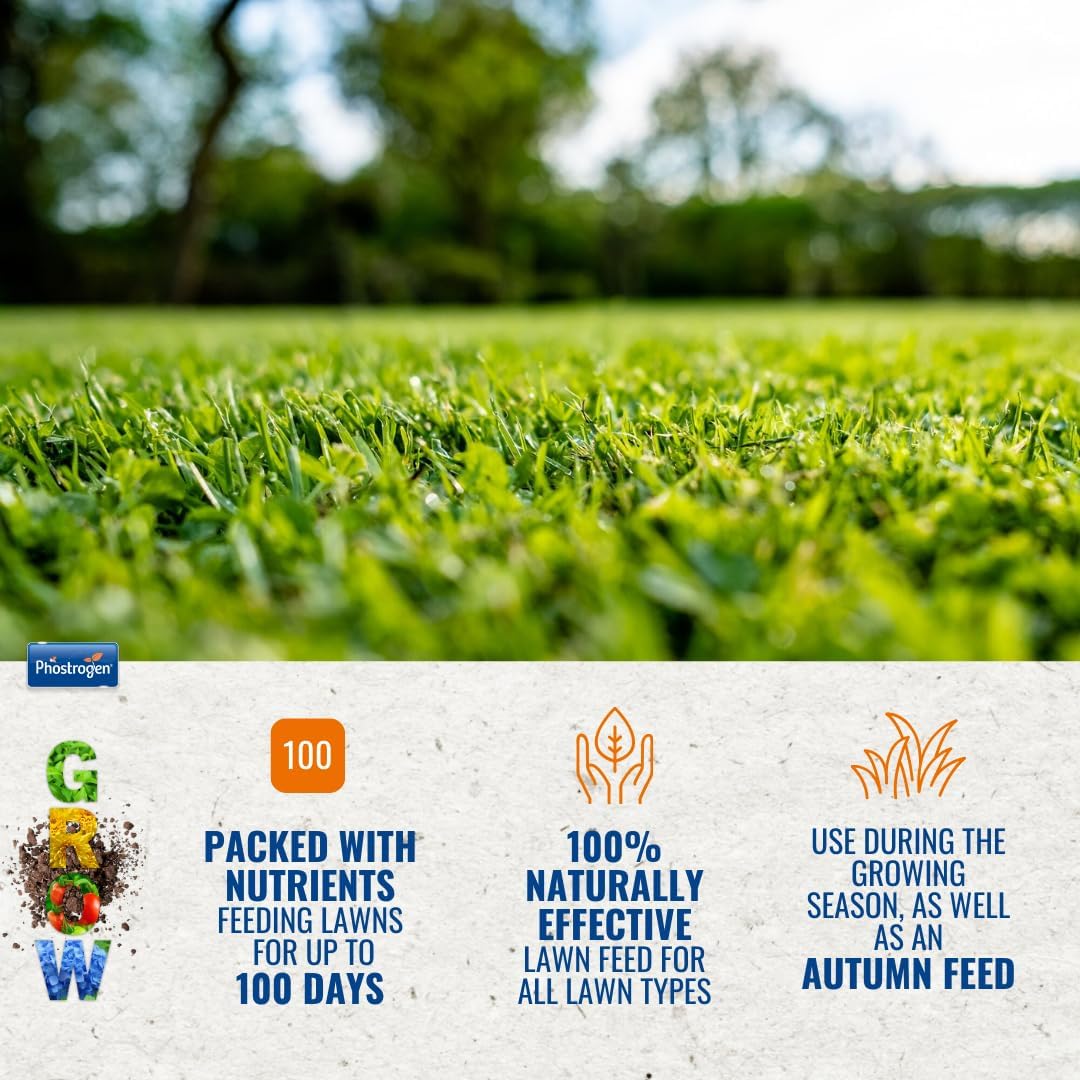 Phostrogen Organic Lawn Food, 3.5kg / 88sqm