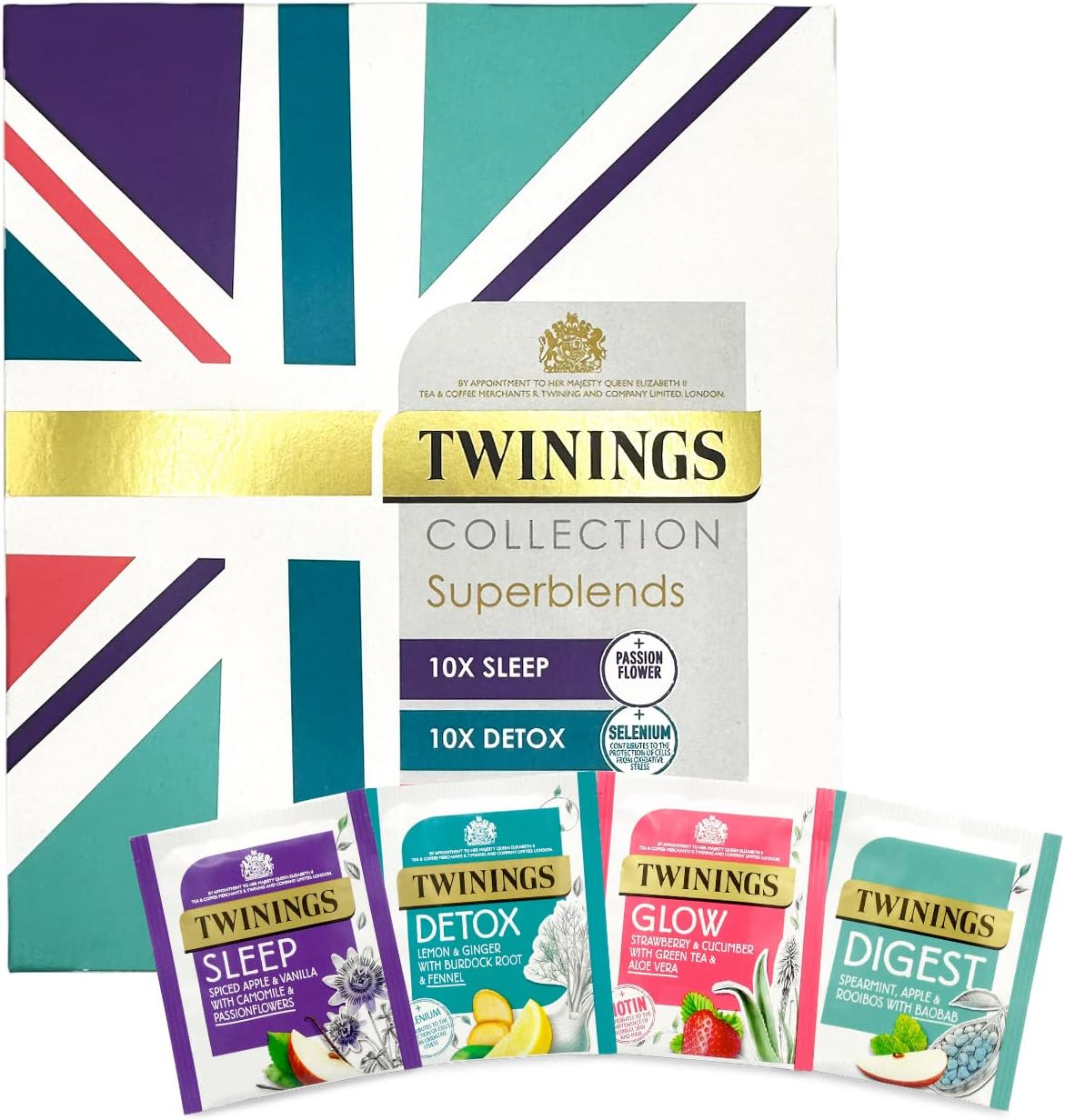 Twinings Collection Superblends 40 Envelopes Display Box