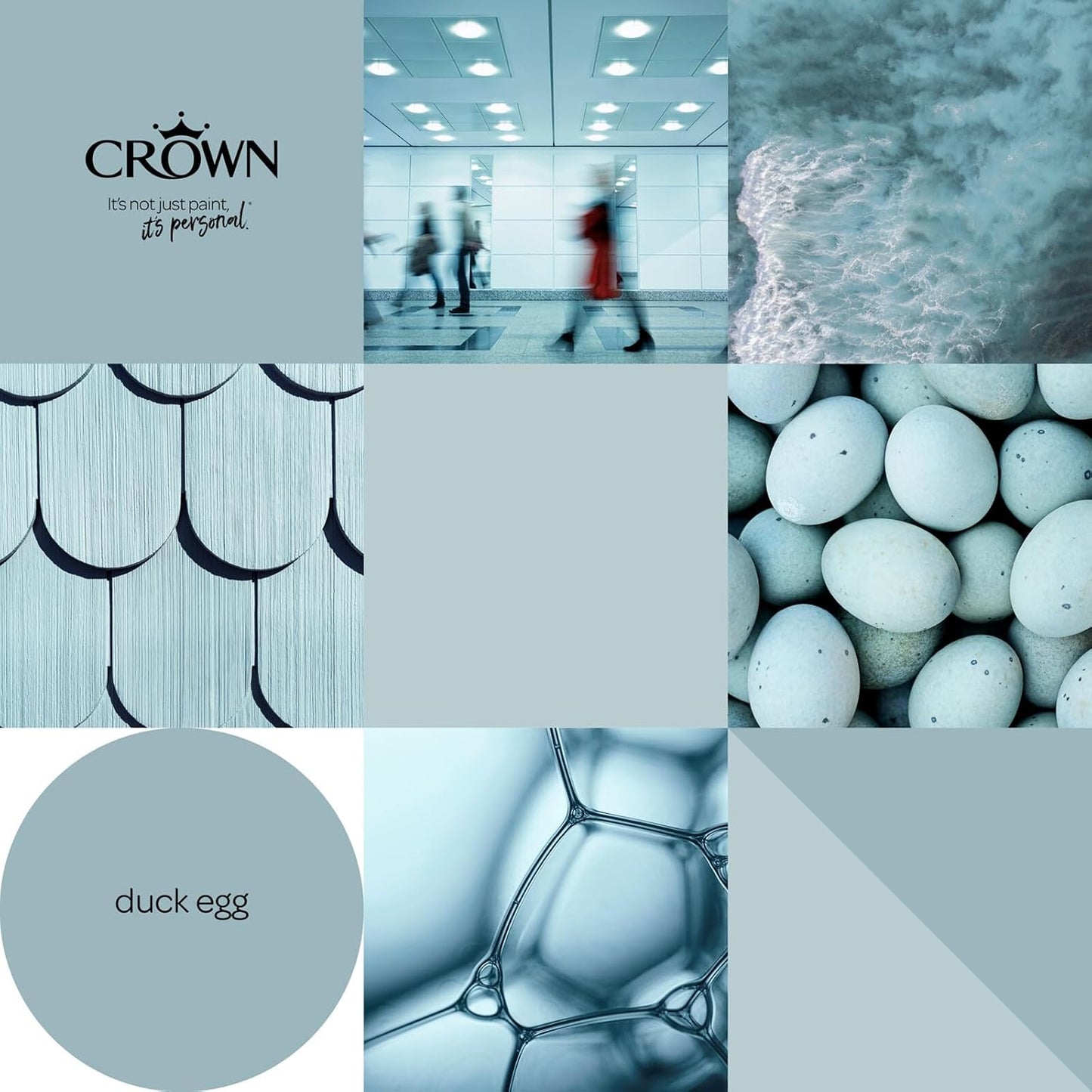 Crown Matt Emulsion Paint Duck Egg 2.5L