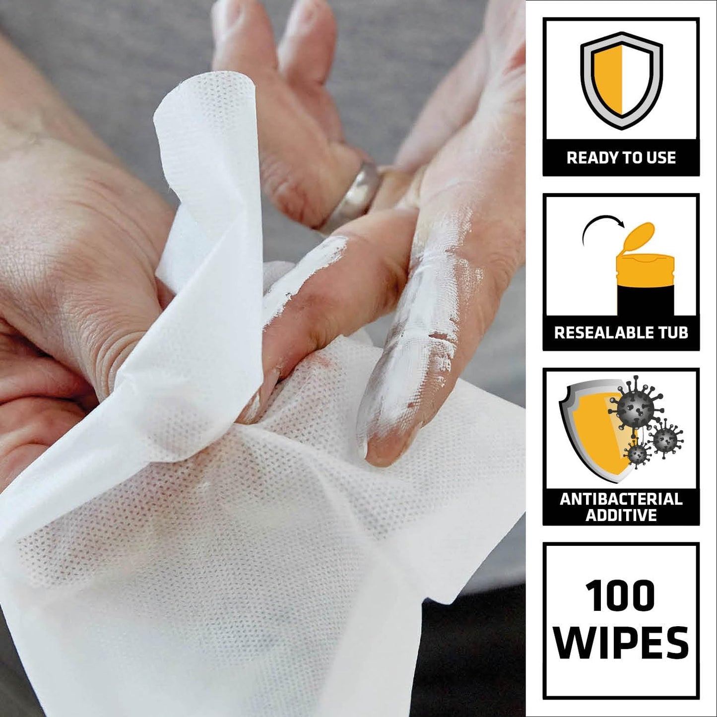 Everbuild Multi Use Wonder Wipes 300 Wipes | Cleans hands, tools and surfaces.