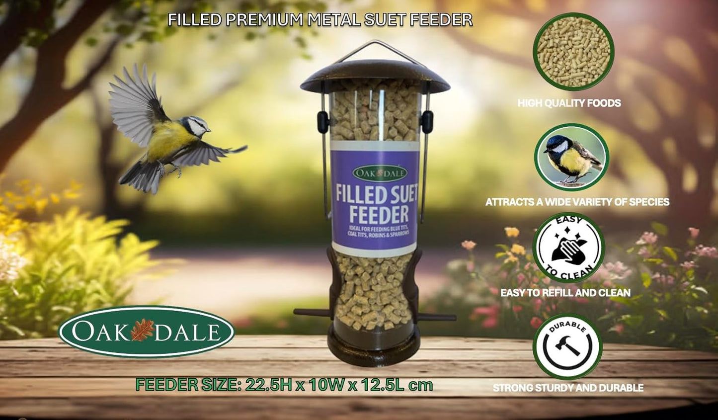 Oakdale Premium Filled Suet/Seed Bird Feeder