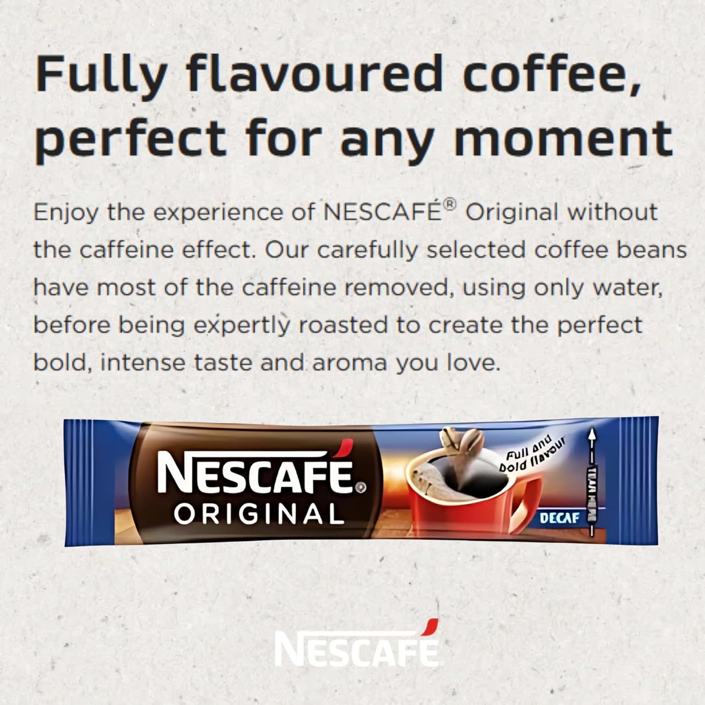 Nescafe Original DECAF Sticks 1.2g x 800's Bulk Box