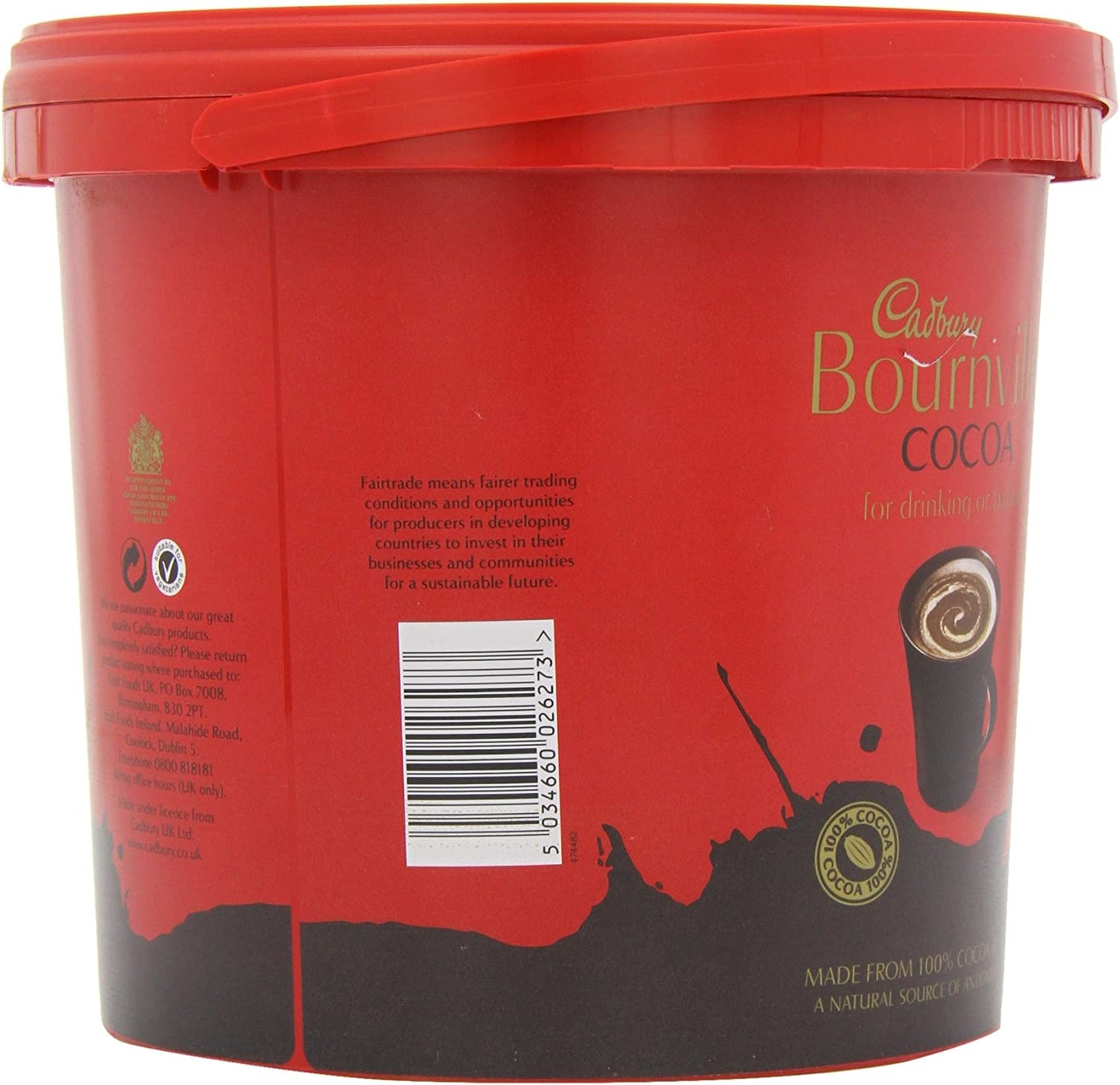 Cadbury Bournville Cocoa 1.5kg - Catering Pack/ Bulk Buy - UK BUSINESS SUPPLIES