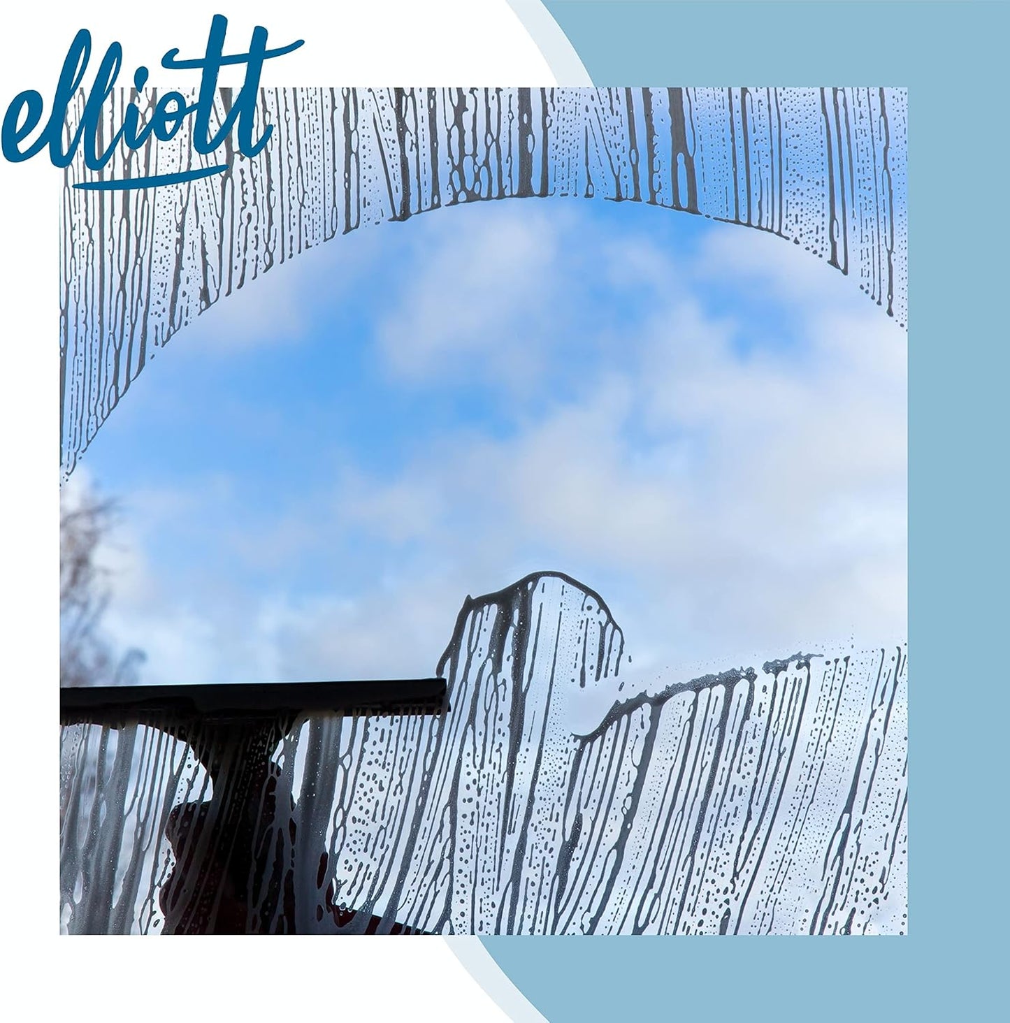 Elliott Multi-Purpose Window Squeegee 30Cm Rubber Squeegee With An Ergonomic Grey Handle.