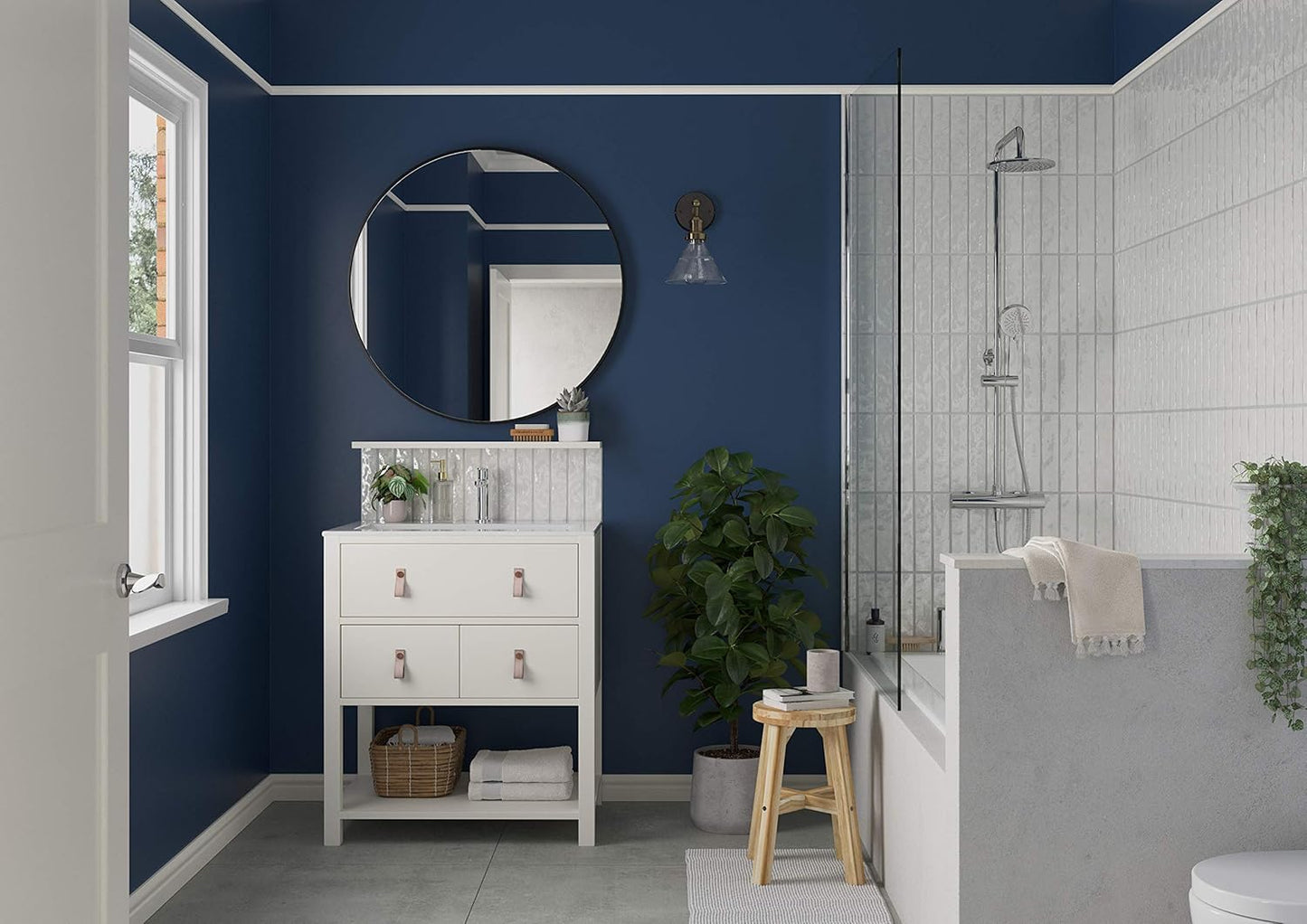 Dulux Walls & Ceilings Matt Emulsion Paint, Sapphire Salute, 2.5 Litres