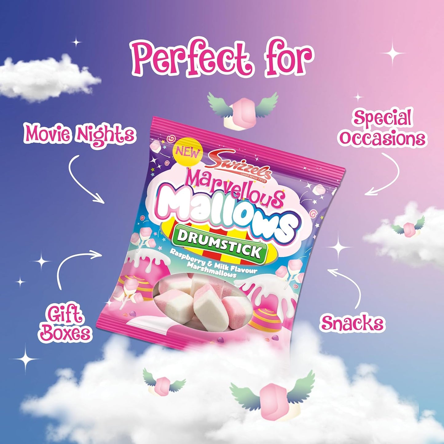 Swizzels Marvellous Mallows 6 x 125g