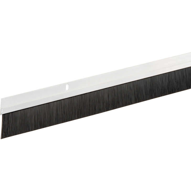 Exitex Door Brush Strip Draught Excluder White 914mm in Length 18mm Bristles