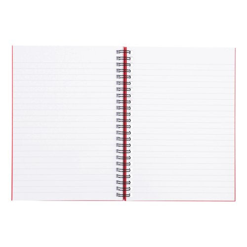 5 Star Wirebound Notebook Ruled 70gsm 160 Page A5 Red (Pack of 5) 912939