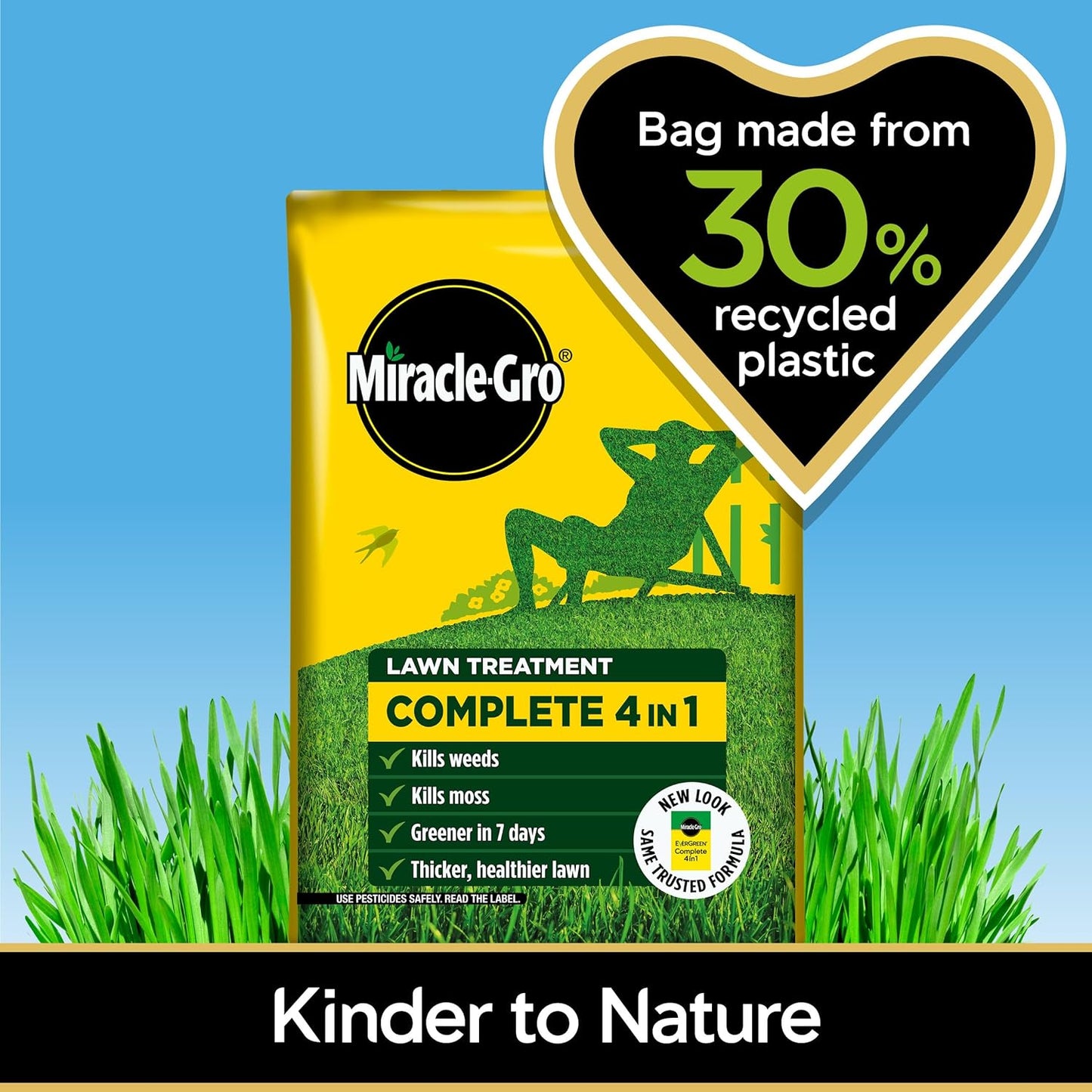 Miracle-Gro Evergreen Complete 4-In-1 Lawn Food| Weed & Moss Control 400m2