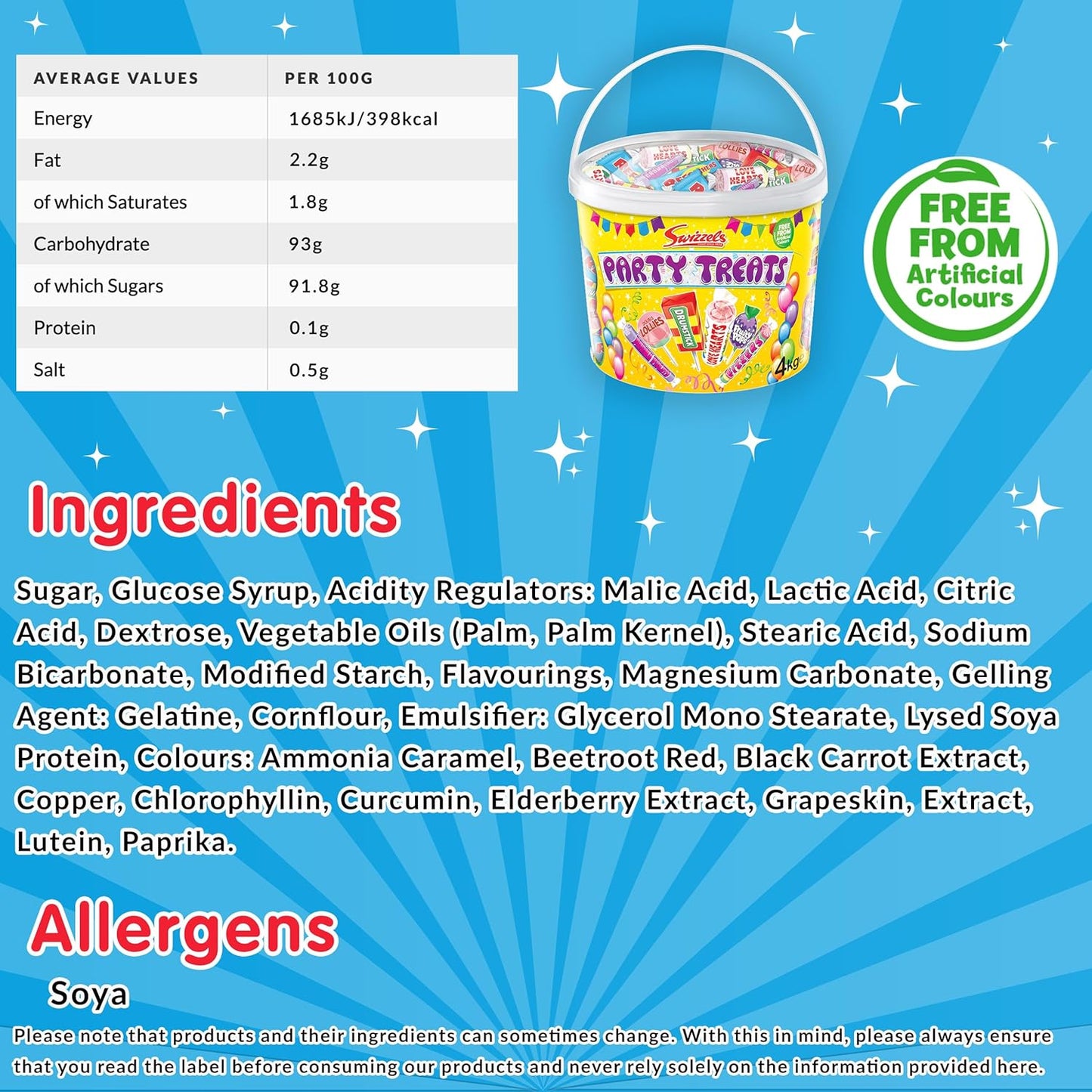 Swizzels Party Treat Gifting Tub 3 x 4kg | 12kg Retro Sweet assortment