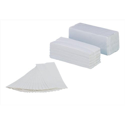 5 Star C-Fold 2-Ply Hand Towel Recycled 220x250mm White 200 Sheets per Sleeve (Pack of 12) 930130
