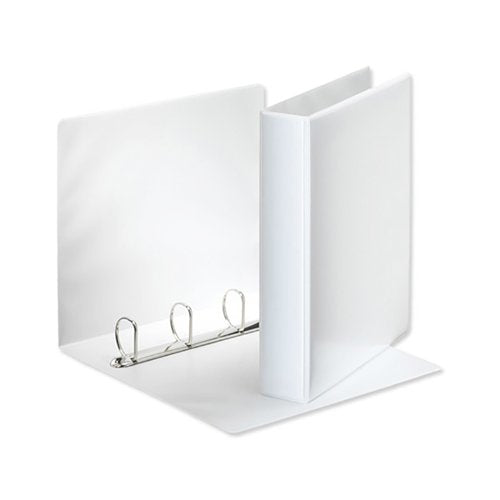 5 Star 4D-Ring Presentation Ring Binder A4 Polypropylene 38mm White (Pack of 10) 933054