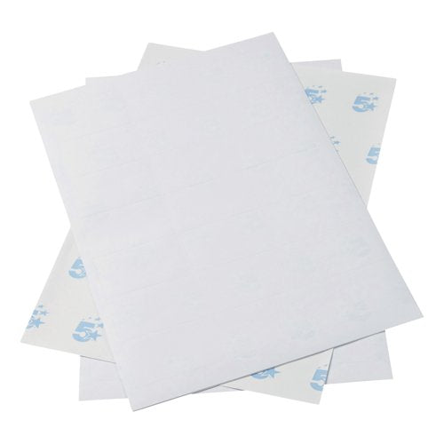 5 Star Multipurpose Labels Laser Copier Inkjet 64x38mm White (Pack of 10500) 940457