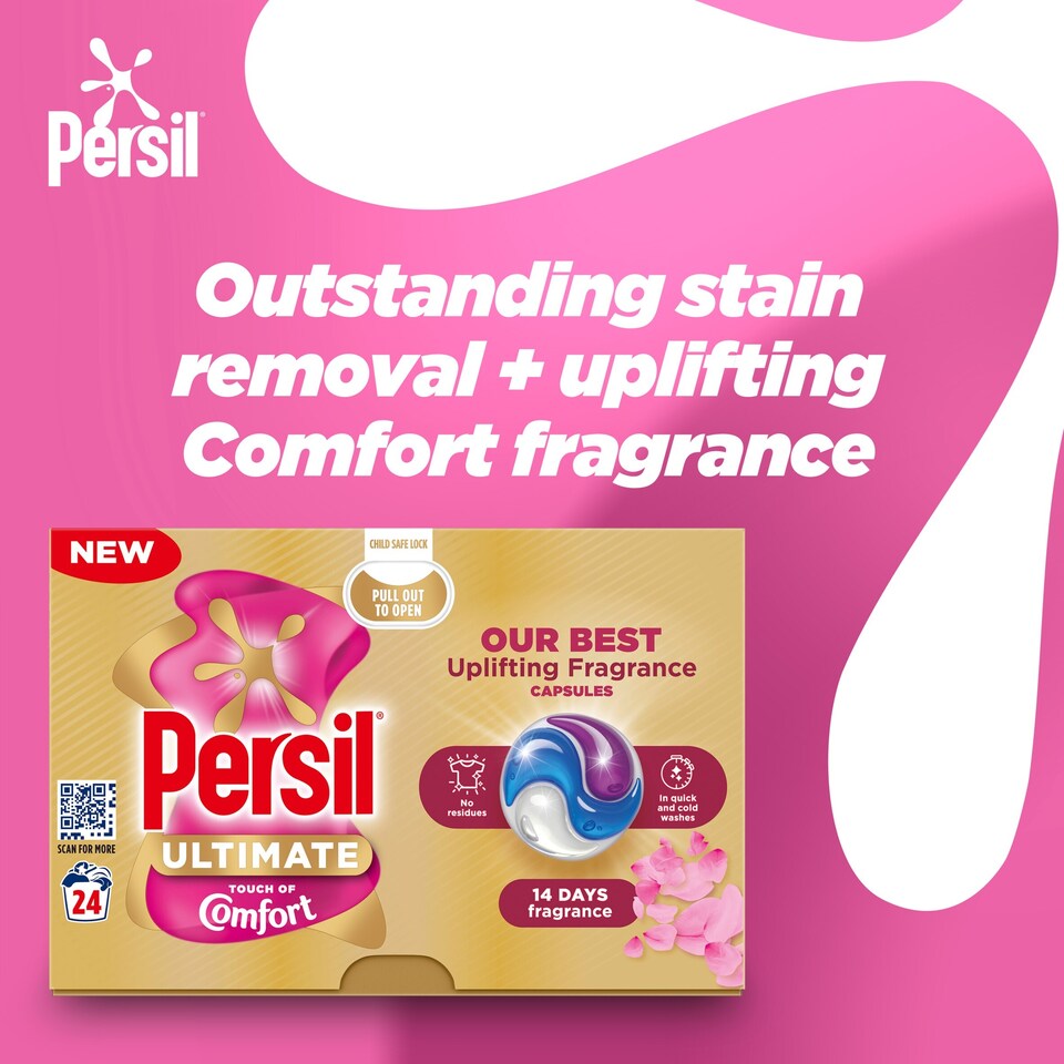 Persil Ultimate Touch of Comfort Laundry Washing Capsules | 1 x 24 Washes